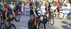 cyclists on road during race