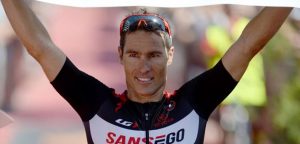 crowie celebrating Ironaman Race