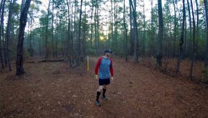 Athlete in the woods