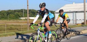 two cyclists on road