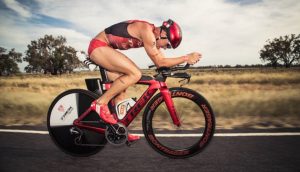 Tim Reed cycling on road
