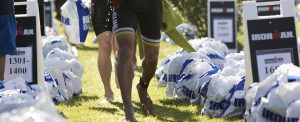 athletes competing during ironman