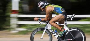 Athlete during cycling race