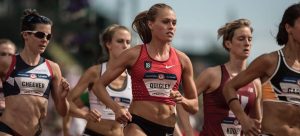 Colleen Quigley during a race