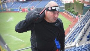 Jeff Gonzo during Spartan race