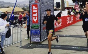 Ronald Giogione at finish line