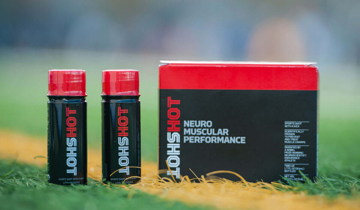 HOTSHOT For Muscle Cramps 12 Pack Shots Subscription on Athletic Turf