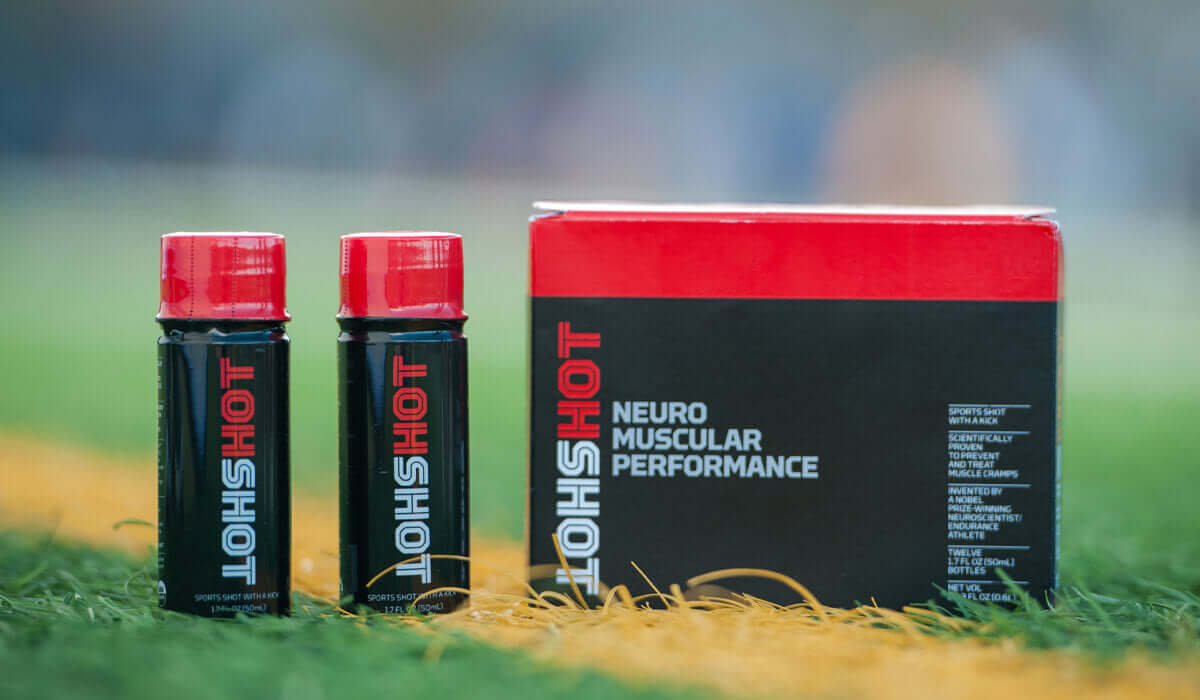 HotShot 6 Pack Stop Muscle Cramps on Athlete Turf